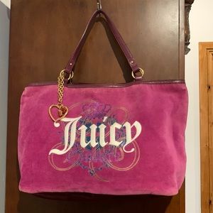 Juicy Couture Pink Suede Tote